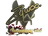 Sticker | ZywOo (Gold) | Shanghai 2024 image