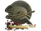 Sticker | dexter (Gold) | Shanghai 2024 image