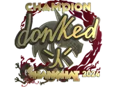 Sticker | donk (Gold, Champion) | Shanghai 2024 image