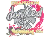 Sticker | donk (Glitter, Champion) | Shanghai 2024 image