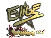 Sticker | EliGE (Gold) | Shanghai 2024 image