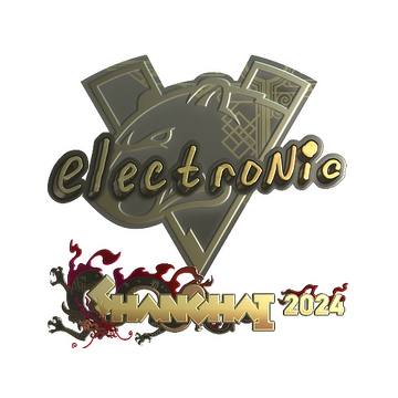 Sticker | electronic (Gold) | Shanghai 2024