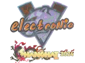Sticker | electronic (Holo) | Shanghai 2024 image