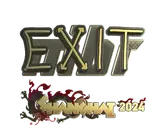 Sticker | exit (Gold) | Shanghai 2024 image