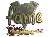 Sticker | fame (Gold) | Shanghai 2024 image