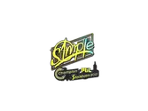 Sticker | s1mple (Holo) | Stockholm 2021 image