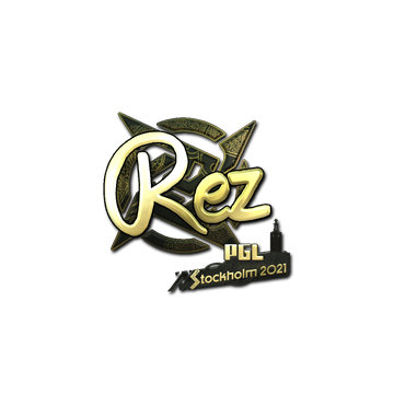 Sticker | REZ (Gold) | Stockholm 2021