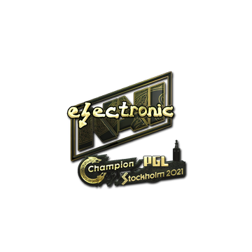 Sticker | electroNic (Gold) | Stockholm 2021