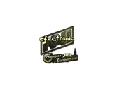 Sticker | electroNic (Gold) | Stockholm 2021 image