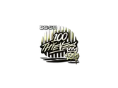 Sticker | 100 Thieves (Gold) | 2020 RMR image