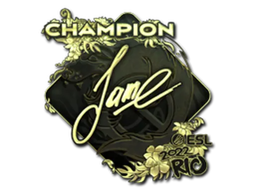 Sticker | Jame (Gold, Champion) | Rio 2022