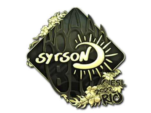 Sticker | syrsoN (Gold) | Rio 2022