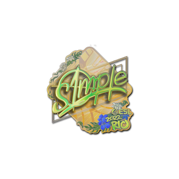 Sticker | s1mple (Holo) | Rio 2022