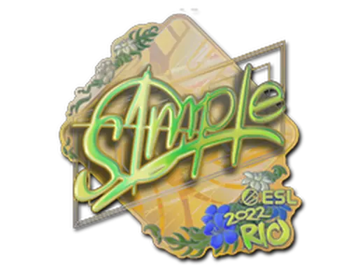 Sticker | s1mple (Holo) | Rio 2022