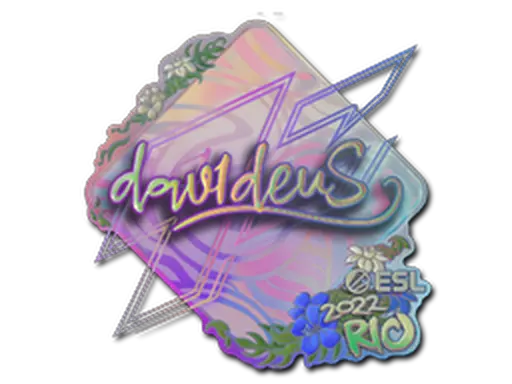 Sticker | dav1deuS (Holo) | Rio 2022