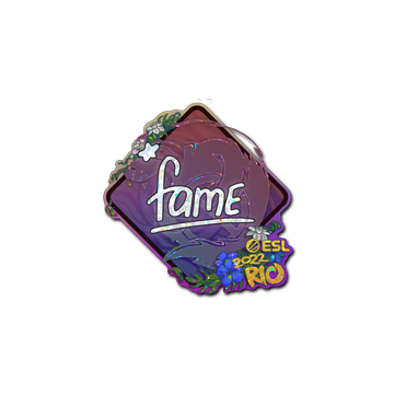 Sticker | fame (Glitter) | Rio 2022
