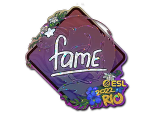 Sticker | fame (Glitter) | Rio 2022