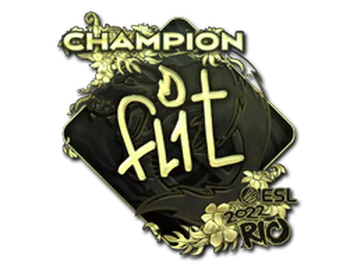 Sticker | FL1T (Gold, Champion) | Rio 2022