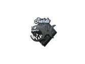 Sticker | Black Jaggyfish image