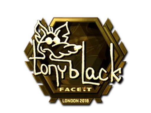Sticker | tonyblack (Gold) | London 2018