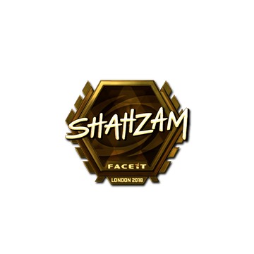 Sticker | ShahZaM (Gold) | London 2018
