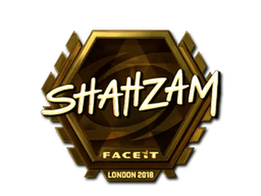 Sticker | ShahZaM (Gold) | London 2018