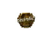 Sticker | electronic (Gold) | London 2018 image