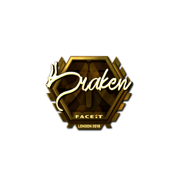 Sticker | draken (Gold) | London 2018