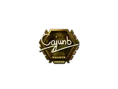 Sticker | cajunb (Gold) | London 2018 image