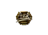 Sticker | AZR (Gold) | London 2018 image