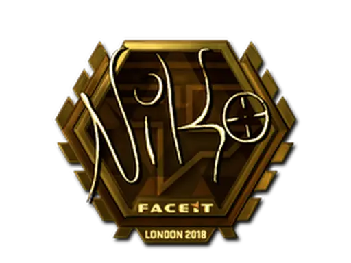 Sticker | NiKo (Gold) | London 2018