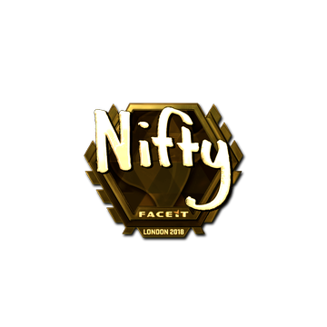 Sticker | Nifty (Gold) | London 2018