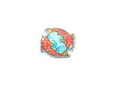 Sticker | Twin Koi image