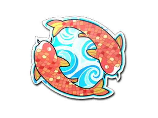 Sticker | Twin Koi