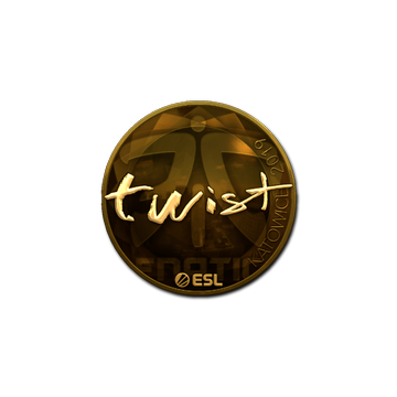 Sticker | twist (Gold) | Katowice 2019