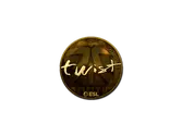 Sticker | twist (Gold) | Katowice 2019 image