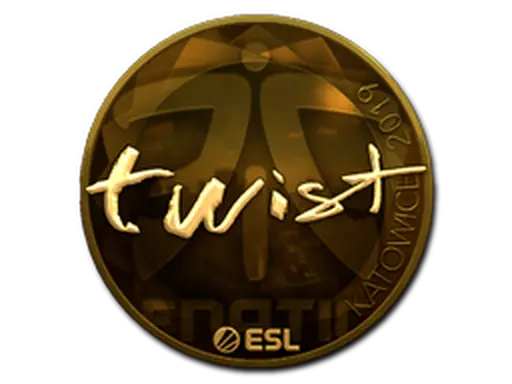 Sticker | twist (Gold) | Katowice 2019