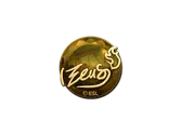 Sticker | Zeus (Gold) | Katowice 2019 image