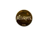 Sticker | xccurate (Gold) | Katowice 2019 image