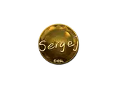 Sticker | sergej (Gold) | Katowice 2019 image