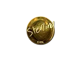 Sticker | sterling (Gold) | Katowice 2019 image