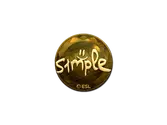 Sticker | s1mple (Gold) | Katowice 2019 image