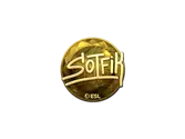 Sticker | S0tF1k (Gold) | Katowice 2019 image