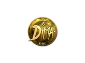 Sticker | Dima (Gold) | Katowice 2019 image