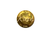 Sticker | Kaze (Gold) | Katowice 2019 image