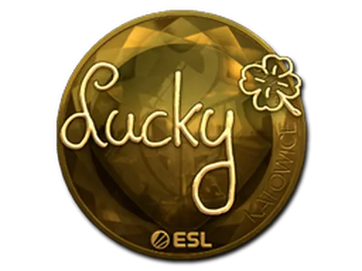 Sticker | Lucky (Gold) | Katowice 2019
