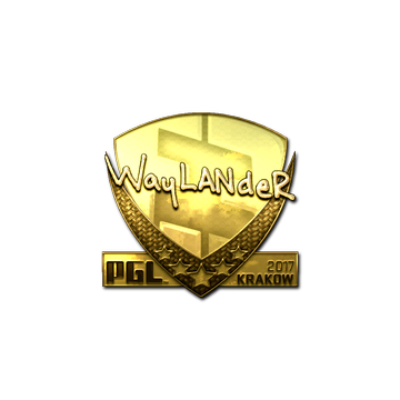 Sticker | wayLander (Gold) | Krakow 2017
