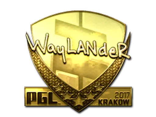 Sticker | wayLander (Gold) | Krakow 2017