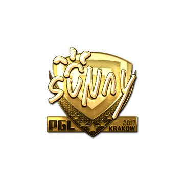 Sticker | suNny (Gold) | Krakow 2017