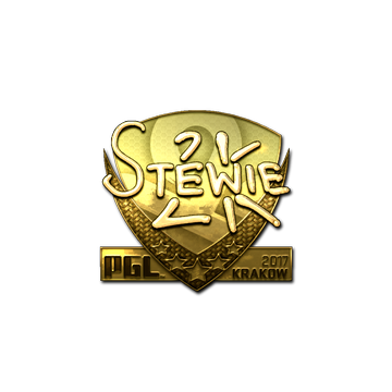 Sticker | Stewie2K (Gold) | Krakow 2017